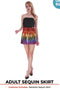 Adult Sequin Bandeau Skirt (Rainbow)-ONE SIZE